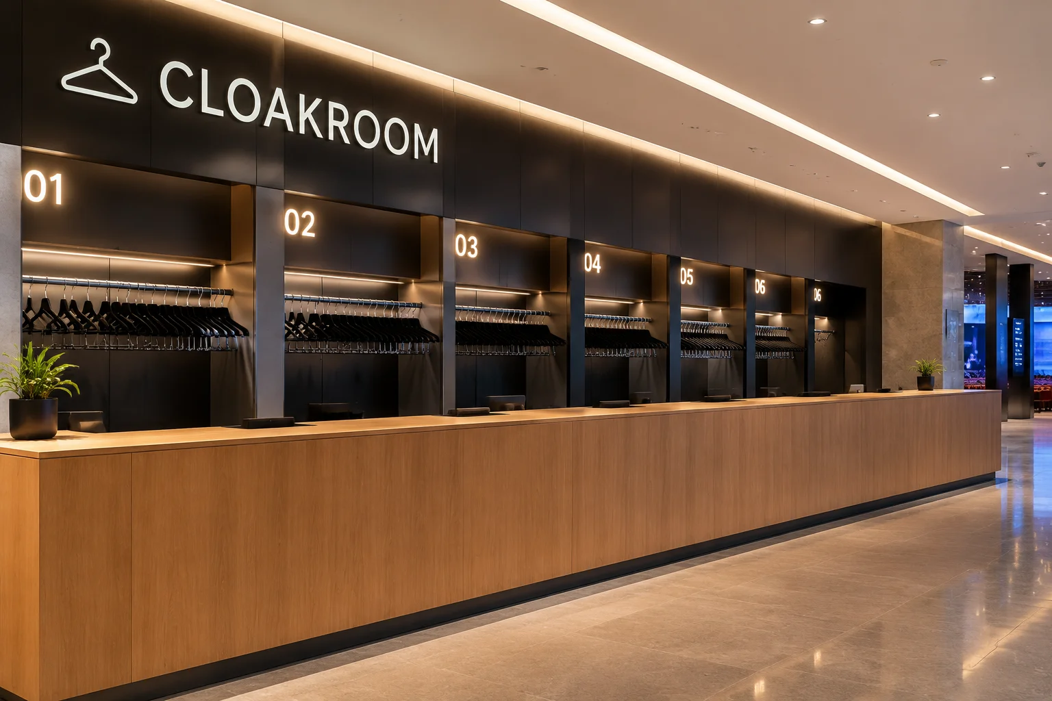 Organisation des vestiaires et consignes