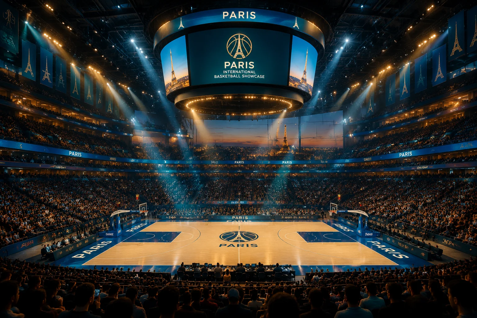 Grand affrontement de basketball à Paris en janvier 2027