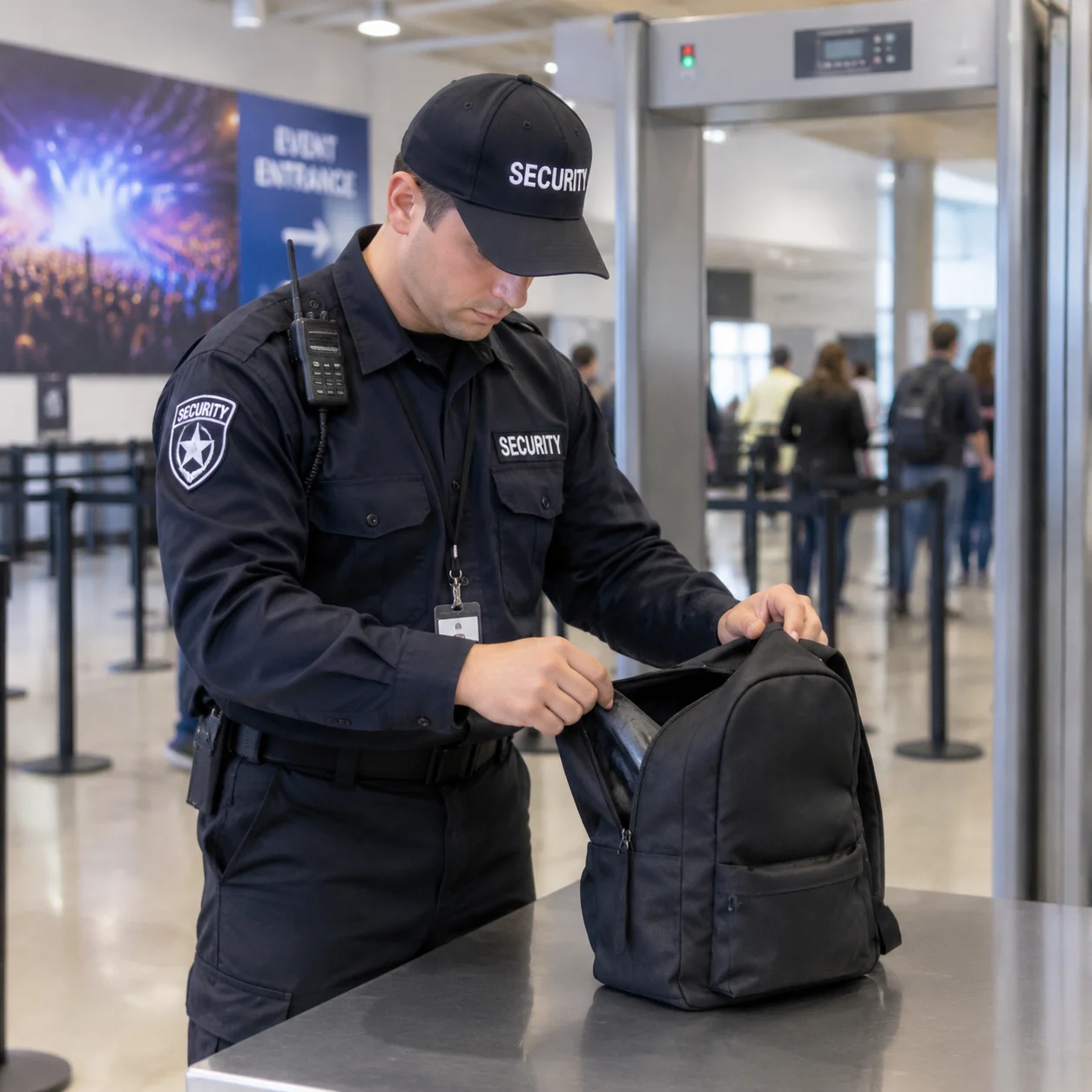 Règlement de sécurité et contrôle des sacs